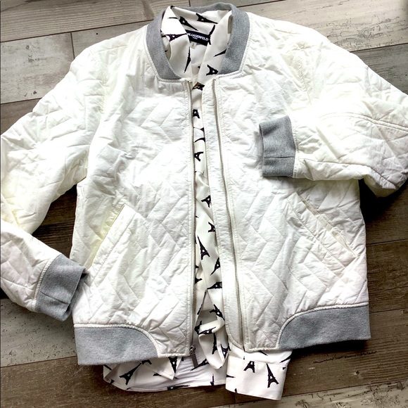 French Connection pale cream jacket size L - Picture 4 of 4